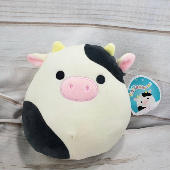Squishmallows Connor The Cow Black Cream 8 Inch 2022 - Picture 11 of 11